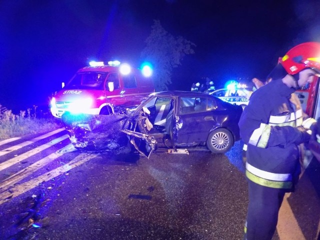 Na miejscu nocnej tragedii w powiecie jędrzejowskim.