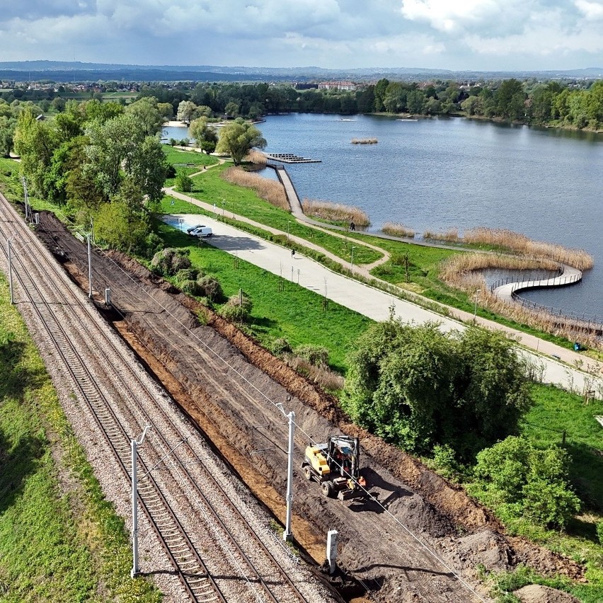 Rozpoczęła się budowa przystanku kolejowego w Przylasku...