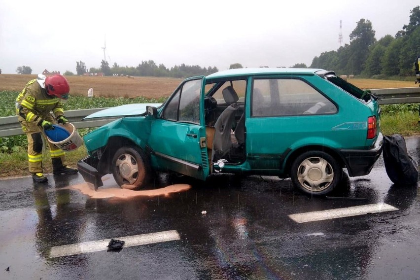 Wypadek miał miejsce w poniedziałek na drodze pod Nową Wsią....