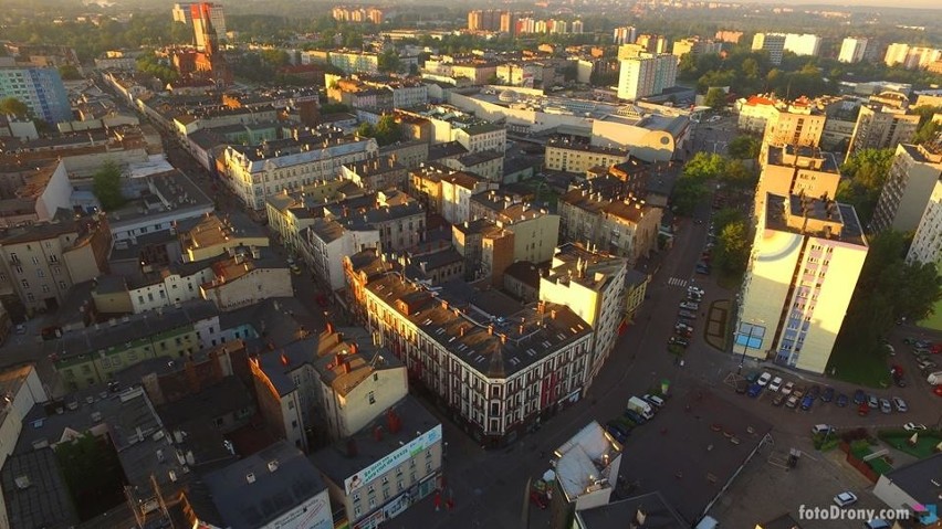 Sosnowiec z lotu taka sfotografowany przez fotoDrony.pl