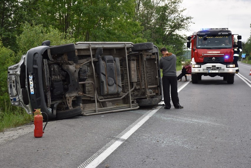 Wypadek w Mucharzu na DK 28. 24.05.2022