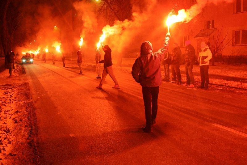 Tak wyglądała akcja zorganizowana przez kibiców i znajomych...