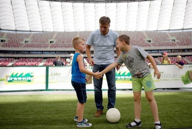 Dariusz Dziekanowski trenował dzieci na Stadionie Narodowym