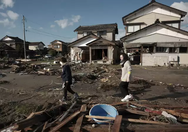 Miasto Suzu w japońskiej prefekturze Ishikawa zostało w dużej części zniszczone przez trzęsienie ziemi.