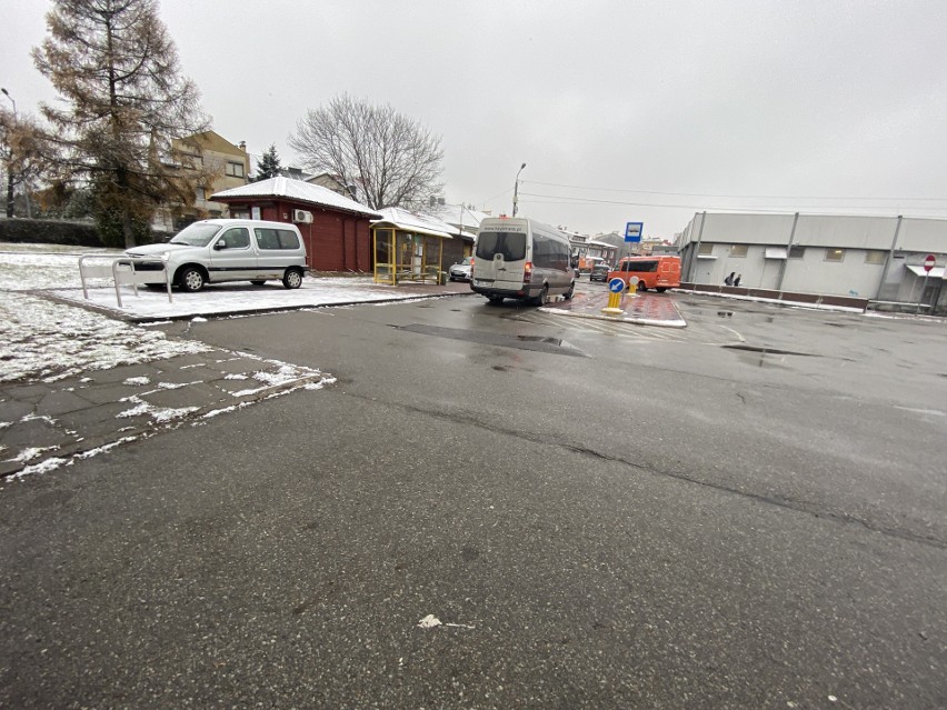 Minibus kursujący na linii Olkusz-Kraków