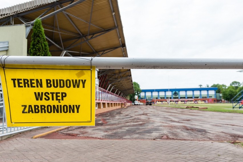 Remont na białostockim stadionie lekkoatletycznym