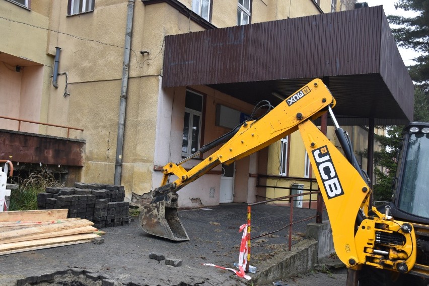 Pawilony, w których kiedyś mieścił się wadowicki szpital...