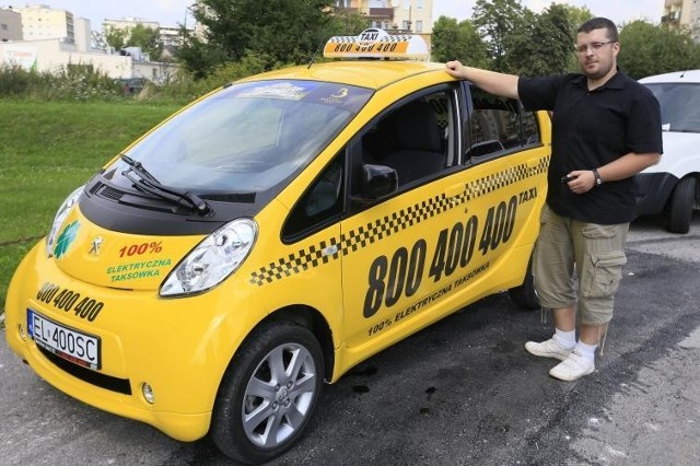 W Kielcach pojawiła taksówka napędzana silnikiem elektrycznym