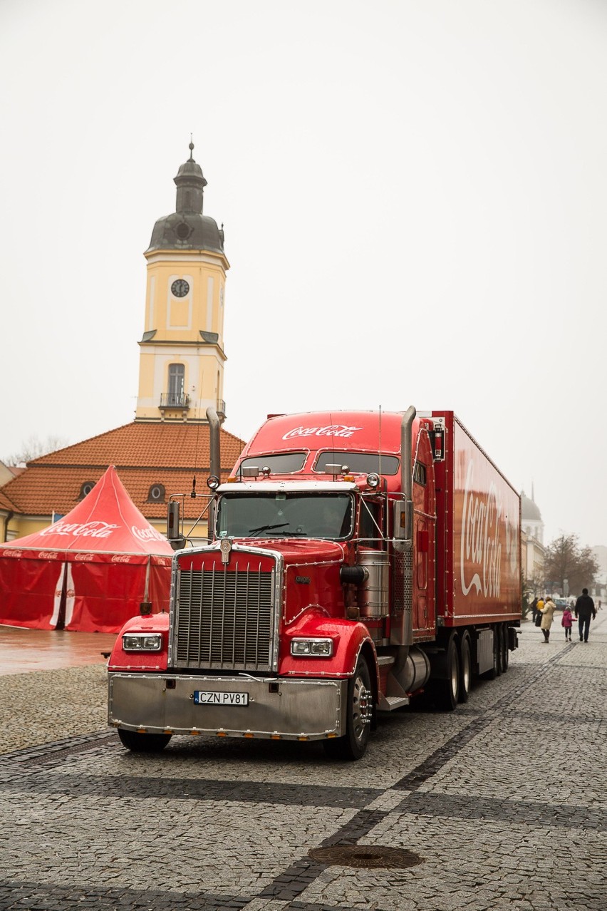 Wizyta ciężarówki Coca-Coli w Białymstoku w 2016 roku