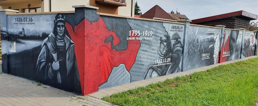 W 480-lecie nadania praw miejskich Grajewa powstał okazały mural w Parku Solidarności (zdjęcia)