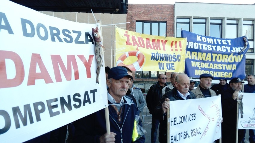 Protest rybaków w Gdyni, 6.11.2018