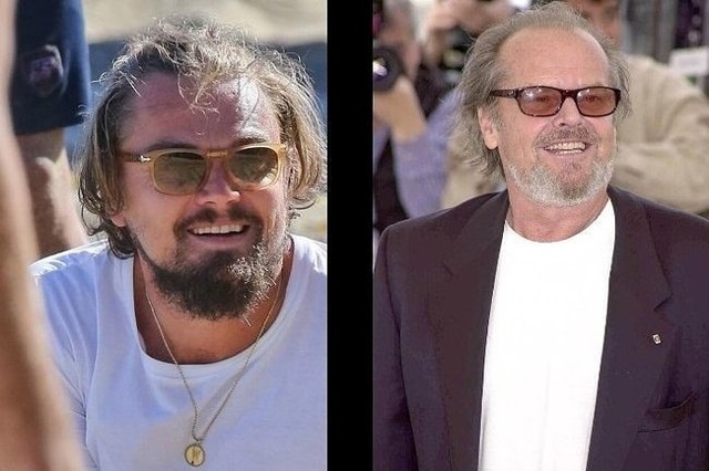 Leonardo DiCaprio/Jack Nicholson (fot. screen z Twitter.com)