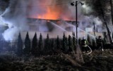 Pożar fabryki drewnianych zabawek w Buczkowicach. Na miejscu kilkanaście zastępów straży pożarnej ZDJĘCIA