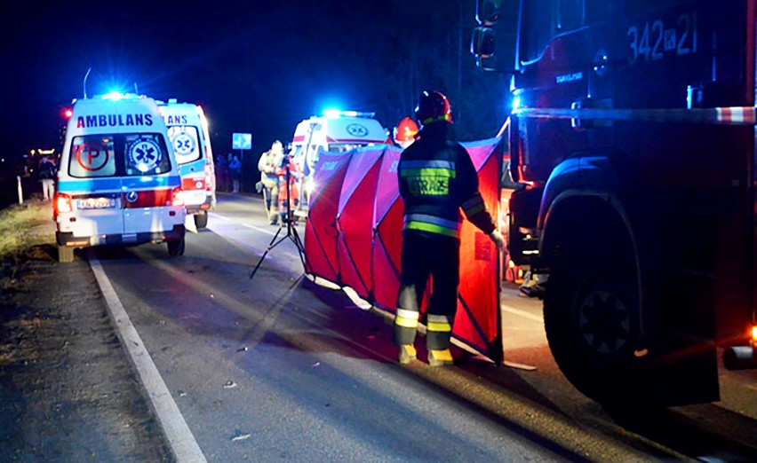 Tragiczny wypadek na DK 87 w Starym Sączu