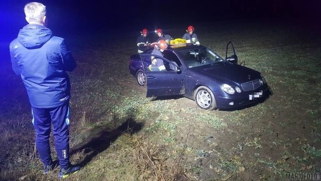 Taksówkarz został zaatakowany pod Brzegiem na drodze Pępice - Skarbimierz w marcu tego roku