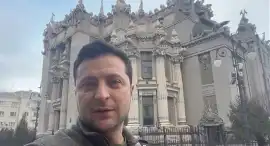 "Nie składamy żadnej broni". Zełenski opublikował krótkie nagranie z Kijowa