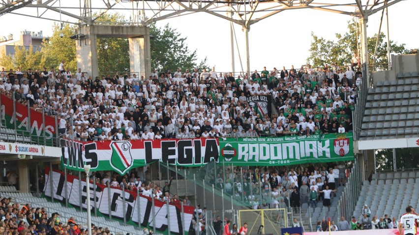 Legia na meczu z Koroną