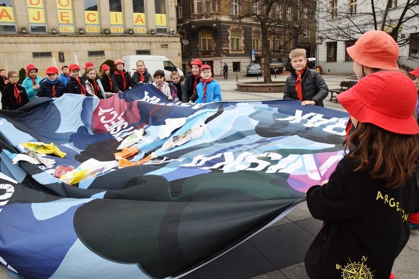 Happening Fundacji Ekologicznej Arka na placu Chrobrego w...