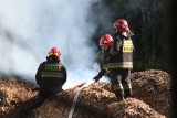 Groźny pożar w Sławkowie. Gasiło go około 30 zastępów straży pożarnej