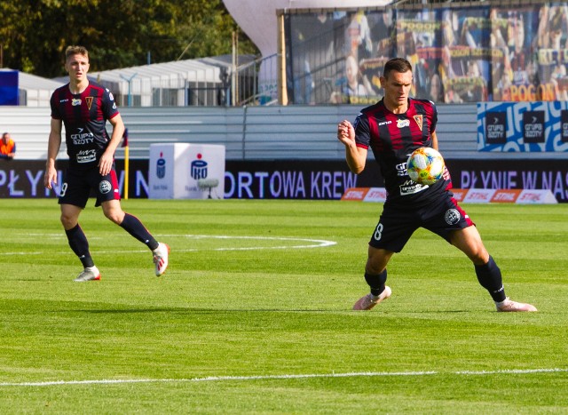 Damian Dąbrowski (z prawej) od niedawna jest w Pogoni Szczecin