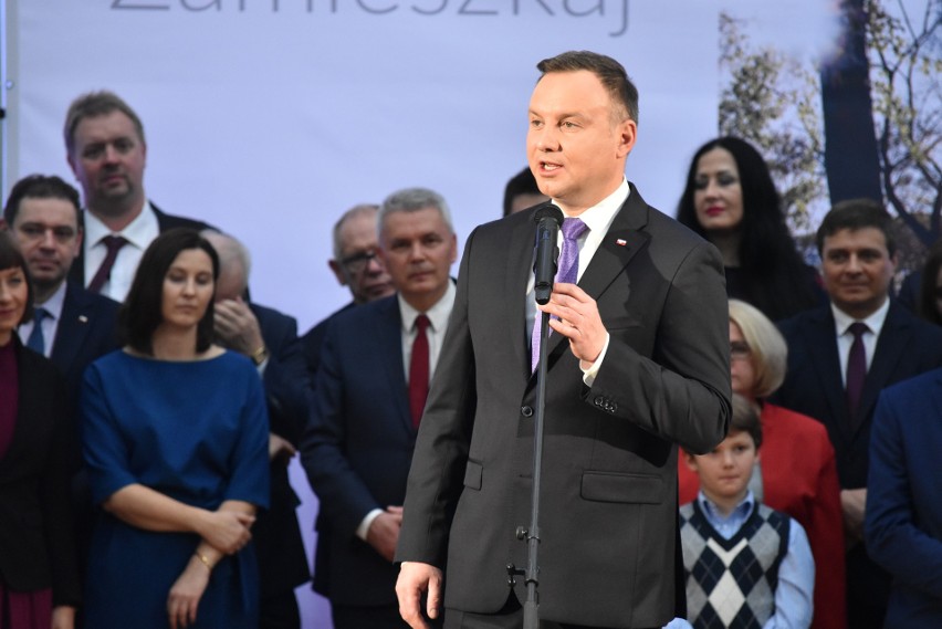 Incydent podczas wizyty prezydenta RP Andrzeja Dudy w Arenie...
