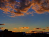  Na chwilę tuż przed zachodem [17 marca] niebo nad Międzyrzeczem się rozjaśniło. I oto widoczny był niesamowity zachód słońca nad miastem 