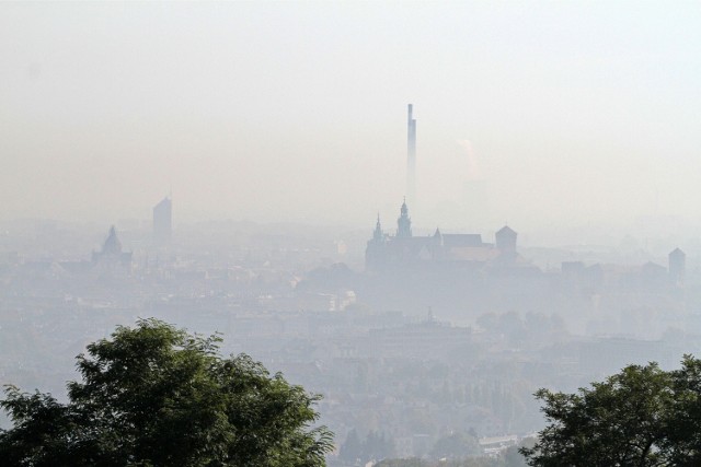 Kraków spowity smogiem
