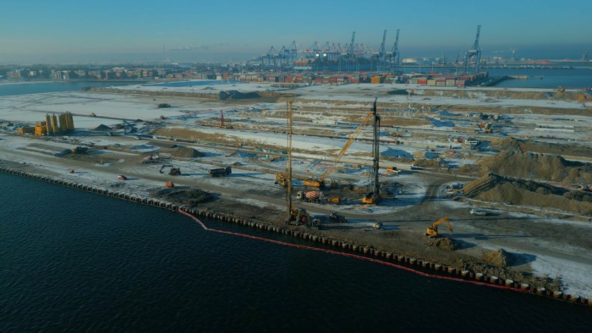 Zaawansowanie prac na terminalu T3 Baltic Hub sięgnęło 40 proc. Zobacz, co już zostało zrobione. ZDJĘCIA