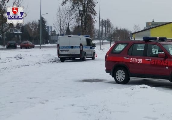 Alarm bombowy w Biedronce w Tomaszowie Lubelskim. Zabawkę wzięli za ładunek wybuchowy 