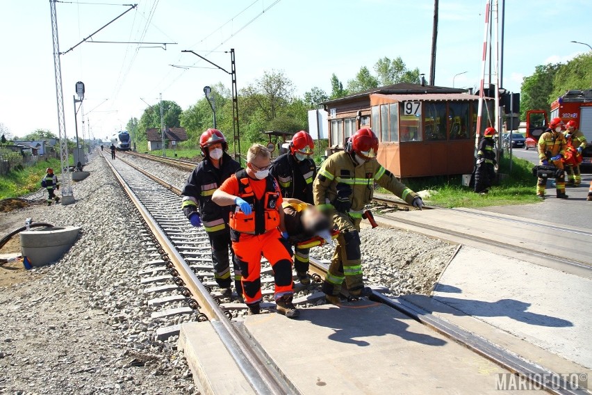 Wypadek na linii kolejowej Opole - Kędzierzyn-Koźle.