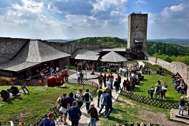 Zamek Królewski w Chęcinach podczas ubiegłorocznej majówki...
