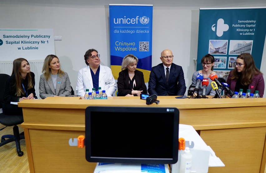  Lubelski szpital pomaga ofiarom wojny na Ukrainie, a UNICEF pomaga szpitalowi