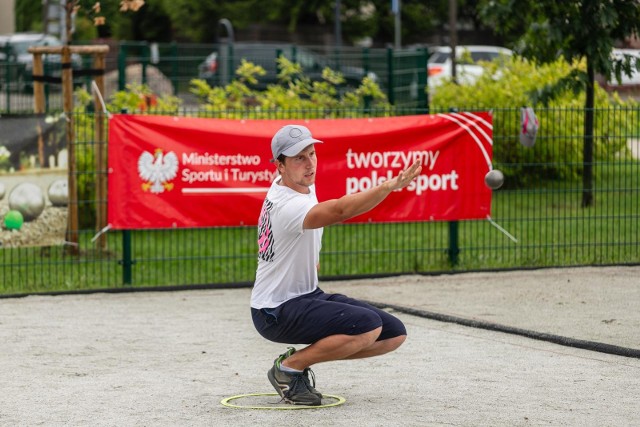 Marek Drawc (Białostocki Klub Petanque) w niedzielę był trzeci, a w sobotę drugi