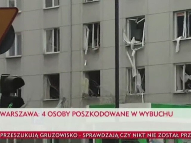 Potężny wybuch w kamienicy w centrum Warszawy.