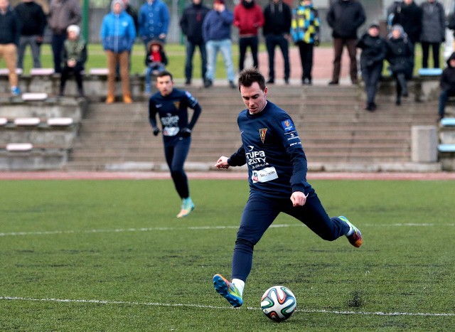 Michał Janota może dziś zadebiutować w barwach Pogoni w ligowym meczu.