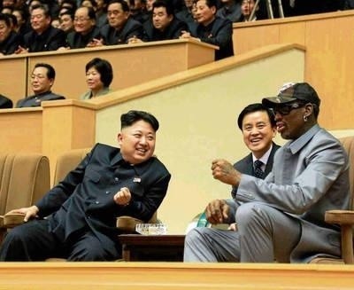 Dennis Rodman przyjaźni się z Kim Dzong Unem FOT. PAP/EPA/KCNA