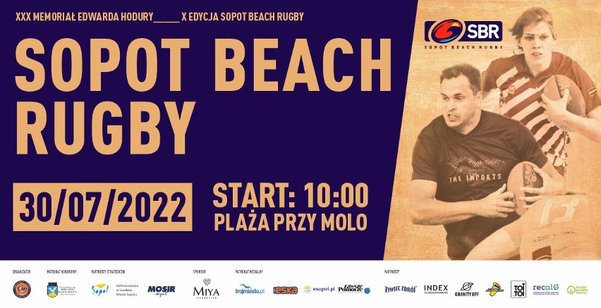 Nie przegap. 10. edycja Sopot Beach Rugby (30.07.2022) odbędzie się na plaży przy sopockim molo