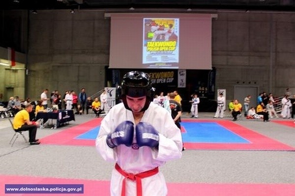 Dolnośląski policjant srebrnym medalistą międzynarodowego turnieje taekwondo (FOTO)