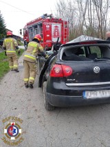 Śmiłowice. Kobieta uderzyła w betonowy mostek. Była nietrzeźwa?