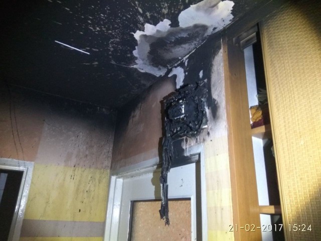 Przyczyną pożaru było zwarcie instalacji elektrycznej