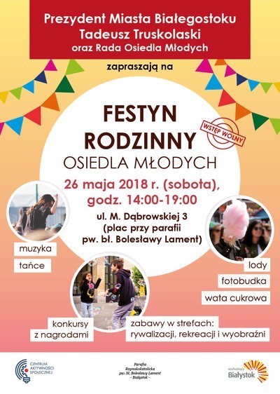 Tak wygląda plakat promujący festyn, który odbył się 26 maja 2018