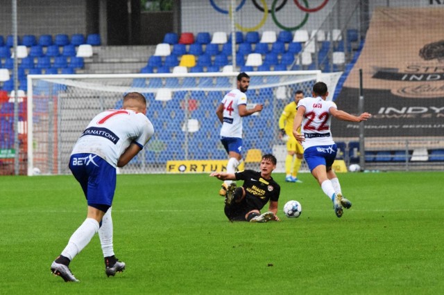 29.08.2021 bielsko-biala, podbeskidzie - puszcza niepolomice, i liga podbeskidzie puszcza niepolomice, fot. lukasz klimaniec, dziennik zachodni, polska press slask