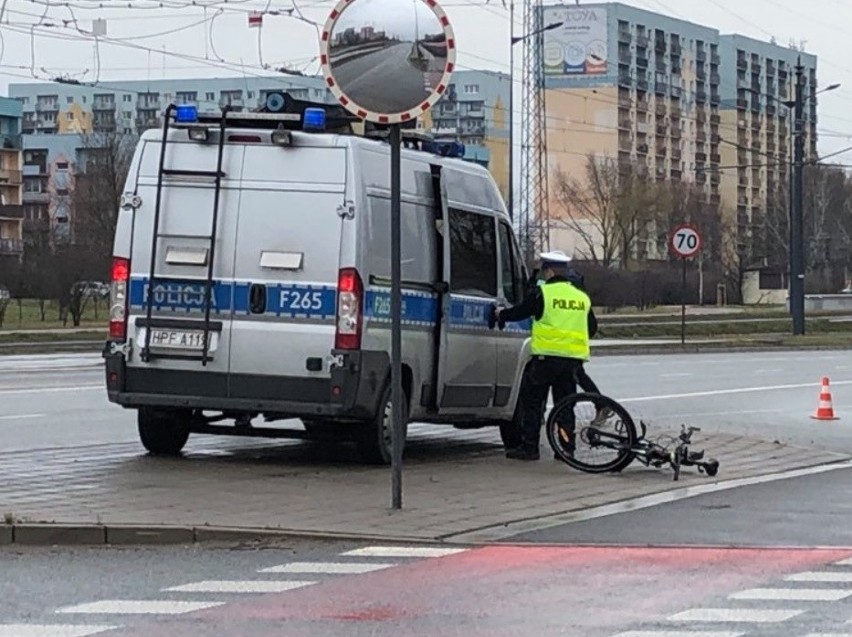 Potrącenie rowerzysty