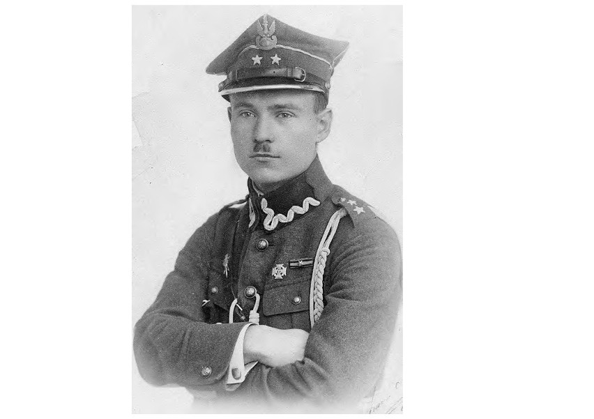 Józef Jęczkowiak jako porucznik w 7. Dywizjonie Żandarmerii...
