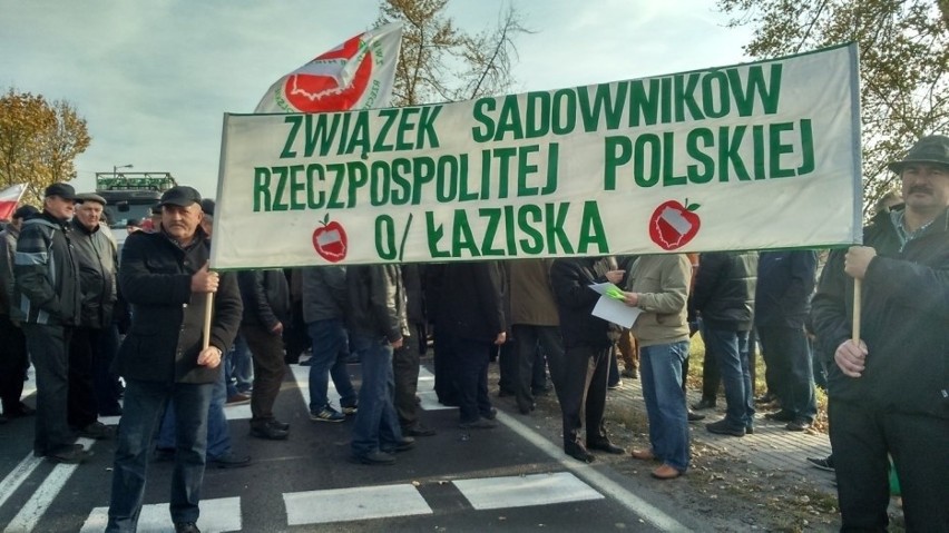 Protest sadowników w Annopolu.