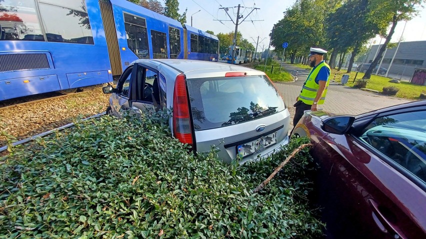 Wypadek na ul. Tarnogajskiej we Wrocławiu 27.09.2021