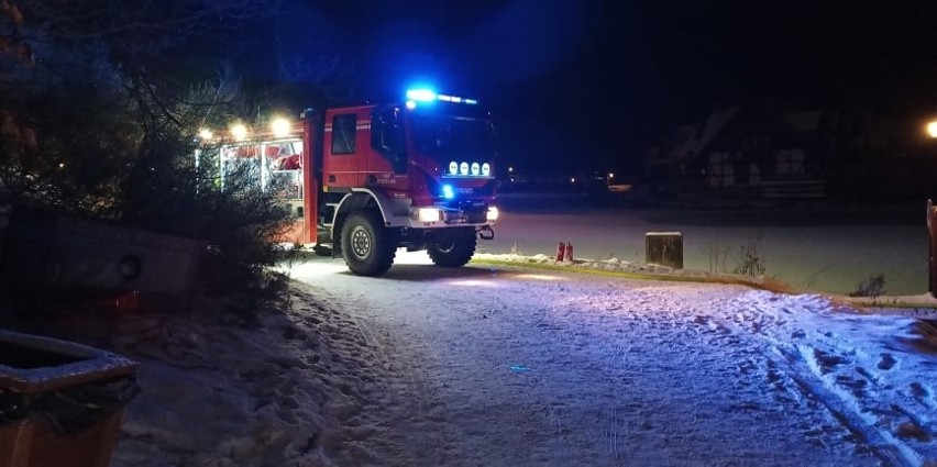 Interwencja straży pożarnej w Strzelinku.