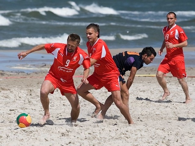 Beach soccer na plazy w Ustce: Vacu Activ Slupsk - Copacabana Gdansk 7:2