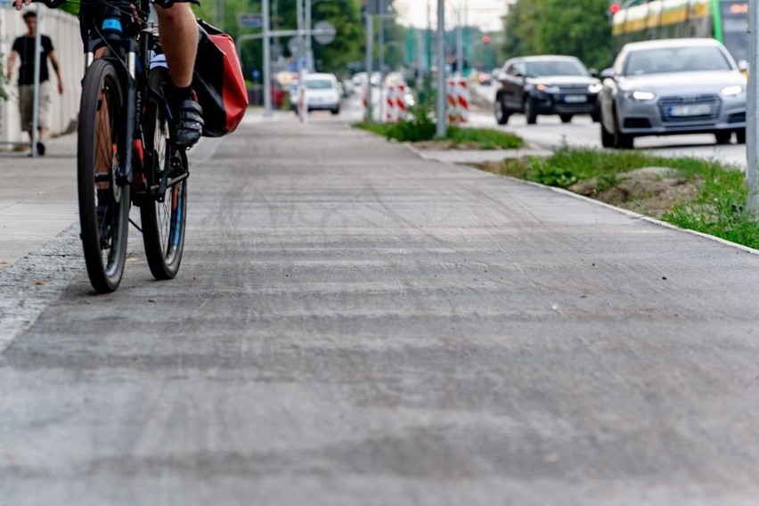 Pierwszy odcinek drogi rowerowej w ciągu ulicy Grunwaldzkiej...