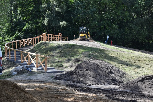 Remont toru saneczkowego w Parku Kościuszki w Katowicach